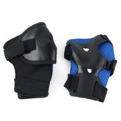 X AUTOHAUX Bicycle Roller Blading Wrist Elbow Knee Support Brace 6 in 1 Set Protective Pads Black Blue 5.1" x 4.9" -Deals Sports Equipment Store unnamed file 3466