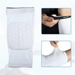Unique Bargains 2pcs Elbow Brace Support Sleeve Elbow Pad Sleeve for Women Men White L Size -Deals Sports Equipment Store unnamed file 3507