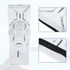 Unique Bargains 2pcs Compression Knee Braces EVA Padded Leg Sleeves Protector Nylon White Size M 5 Unique Bargains 2pcs Compression Knee Braces EVA Padded Leg Sleeves Protector Nylon White Size M -Deals Sports Equipment Store unnamed file 3531