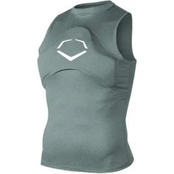 EvoShield Adult Chest Guard Sleeveless Shirt Gray Large