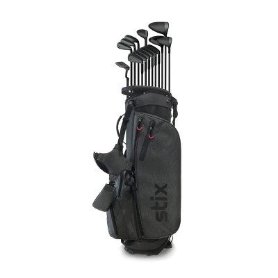Stix Golf Stiff Flex Complete 14pc Golf Club Set with Bag 3 Stix Golf Stiff Flex Complete 14pc Golf Club Set with Bag