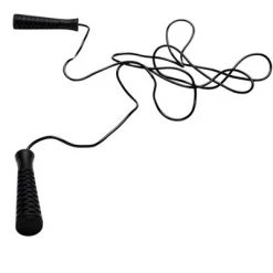 Mind Reader Web Handle Adjustable Jump Rope, Black