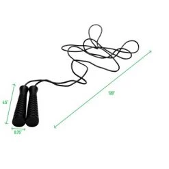 Mind Reader Web Handle Adjustable Jump Rope, Black -Deals Sports Equipment Store unnamed file 3684