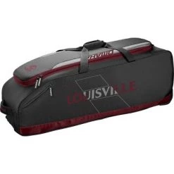 Louisville Slugger Omaha Rig Wheeled Bag Maroon