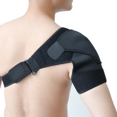 Unique Bargains Black Left Shoulder Sleeves Back Posture Corrector Support Brace Belt 3 Unique Bargains Black Left Shoulder Sleeves Back Posture Corrector Support Brace Belt