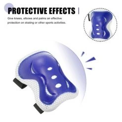 X AUTOHAUX Skating Sports Protective Palm Elbow Knee Support Set Protective Pads Blue 5.9" x 4.3" -Deals Sports Equipment Store unnamed file 3768
