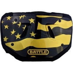Izzo Golf Battle Sports Science American Flag 2.0 Chrome Football Back Plate - Gold