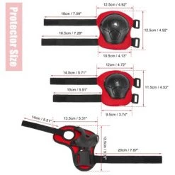 X AUTOHAUX Skateboard Sponge Palm Elbow Knee Support Sports Protective Pads Red Black 5.9" x 5.5" 6 Pcs 9 X AUTOHAUX Skateboard Sponge Palm Elbow Knee Support Sports Protective Pads Red Black 5.9" x 5.5" 6 Pcs -Deals Sports Equipment Store unnamed file 3913