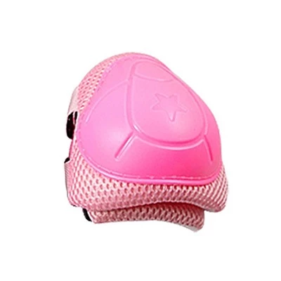 X AUTOHAUX Rose Pink Skating Gear Knee Elbow Pads Wrist Support 5" x 3" x 0.6" 4 X AUTOHAUX Rose Pink Skating Gear Knee Elbow Pads Wrist Support 5" x 3" x 0.6" - Image 2