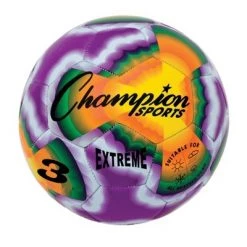 Champion Sports Extreme Tie Dye Soccer Ball, Size 3