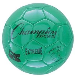 Champion Sports Extreme Soccer Ball, Size 5, Green, Pack of 2