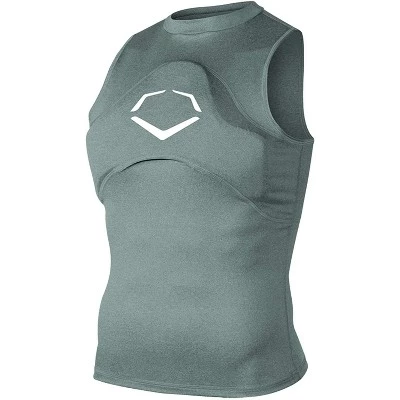 EvoShield Adult Chest Guard Sleeveless Shirt Gray Medium 2 EvoShield Adult Chest Guard Sleeveless Shirt Gray Medium