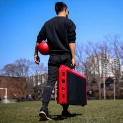 Boardball Sport Portable Foldable Durable Boardball Set with Rubberized Top Surface Board, Volleyball, and Compact Hand Pump, Red and Black -Deals Sports Equipment Store unnamed file 4018