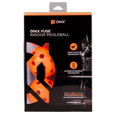 Onix Fuse Indoor Pickleballs 6pk Yellow 4 Onix Fuse Indoor Pickleballs 6pk Yellow - Image 2