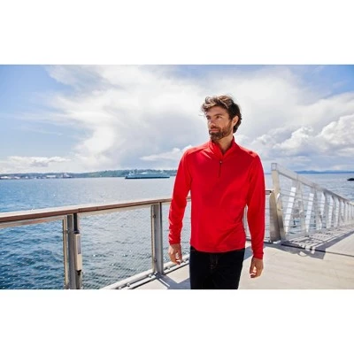 Cutter & Buck Virtue Eco Pique Recycled Quarter Zip Mens Pullover Jacket 2 Cutter & Buck Virtue Eco Pique Recycled Quarter Zip Mens Pullover Jacket